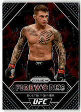Panini 2021 Prizm UFC UFC No. 19 Dustin Poirier Fireworks
