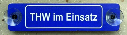 Alu schild mit saugnapf - alu-schild, saugnapf: