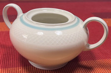 Eschenbach Roswitha Zuckerdose Porzellan elfenbeinfarben/grün Germany US Zone