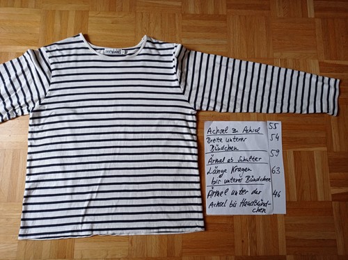 Langarmshirt maritim blau - langarmshirt,