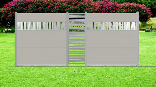 Wpc sichtschutzzaun grau - sichtschutzzaun,