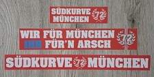 Schickeria Südkurve München Ultras Aufkleber Sticker 3 Stück 
