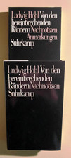 Ludwig Hohl: Von den hereinbrechenden Rändern - Nachnotizen + Anmerkungen. 1986