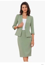 Kostüm Rock Mit Blazer Grün