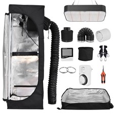 Growbox Komplettset Premium-Set Zubehör Gewächshaus Set Zuchtzelt Growzelt Box 