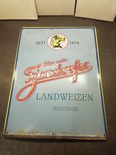 I ANTIKES METALSCHILD 29x39  BRAUEREI ZIRNDORFER