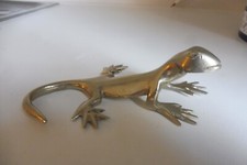 schöne, alte Metallfigur , Eidechse