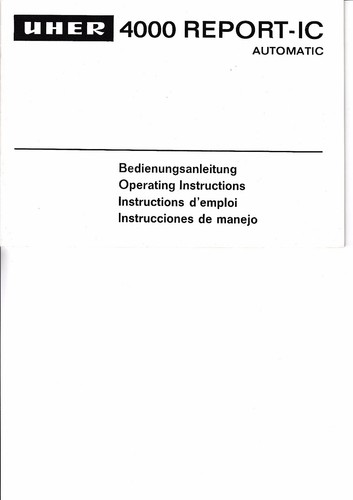 Bedienungsanleitung/Operating