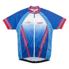 OCHSNER SPORT Radtrikot Herren Blau High Neck L