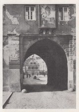 AK Aichach, Unteres Tor, Torbogen, Durchfahrt, ungelaufen