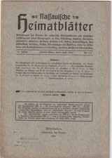 Nassauische Heimatblätter -