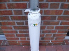  Sauerstoffflasche med. 10 l gefüllt, gebraucht