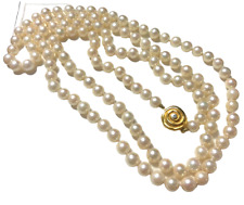 Lange Perlenkette Perlen 6,3