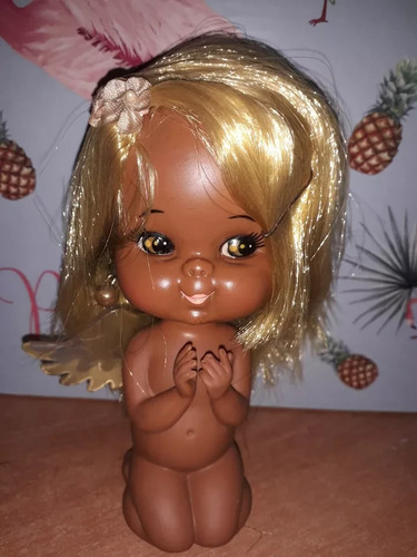 Vintage gummipuppe engel maria - gummipuppe,