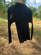 ISSEY MIYAKE Pleats Please Original aus Tokyo schwarz Shirt Top Bluse Neu