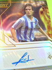 Fansmall Argentina Gabriel Batistuta Auto Signature AC Florenz AS Rom no Panini