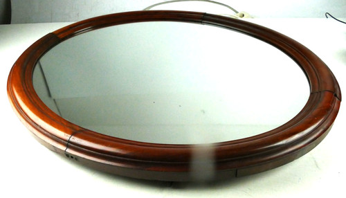 Spiegel oval holzrahmen holz - holzrahmen,