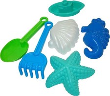 WADER Sandformen, 6 Stück