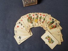 Antikes Kartenspiel in Leder