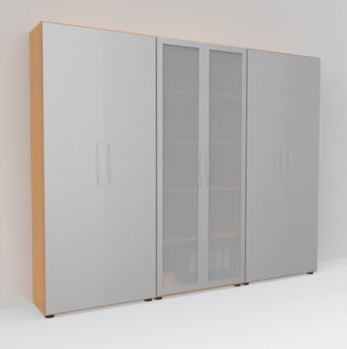 Büro schrankwand 3tlg 240 - büro, cm