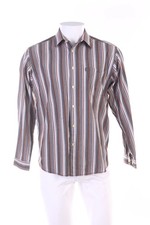 JIM SPENCER gestreiftes Hemd M braun