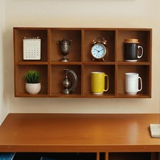 Holz vitrinenregal kosmetik - holz,
