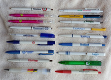 Kugelschreiber Sammlung - 18 Kulis - Werbung f. Mineralwasser