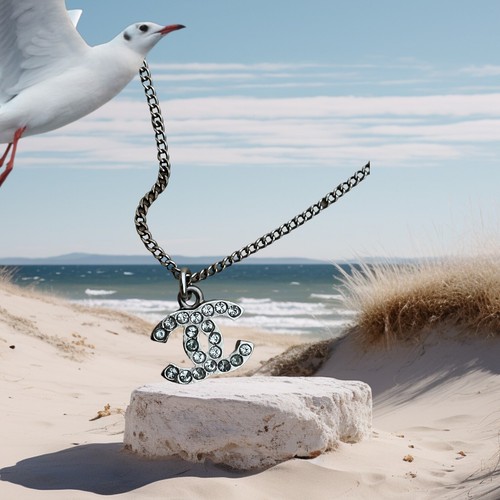 Chanel kette strass - kette,