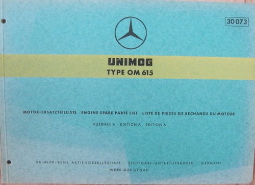 Unimog type 615 motor - *, om