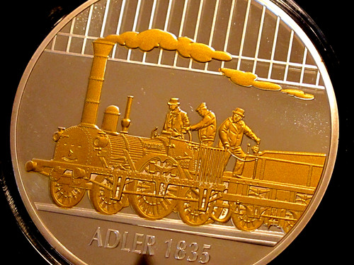70mm gigant medaille vergoldet - medaille,