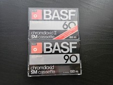 BASF CHROME DIOXID 60-90 SM CASSETTE Audio Kassette-1977-Ovales Fenster-