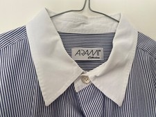 Arami Collection Langarm Hemd Herren blau weiß gestreift Größe 43