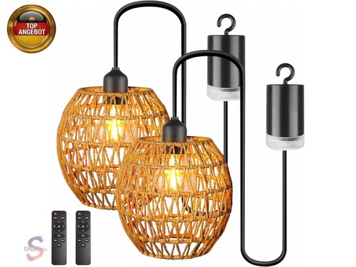 Stück hängeleuchte rattan - 2,