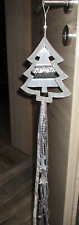 Tannenbaum Aufhänger grau weiß schwarz