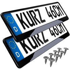 2 kurze Kennzeichenhalter