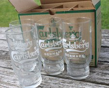 4 x Carlsberg Denmark Bierglas