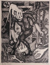 Tuschezeichnung "Das böse