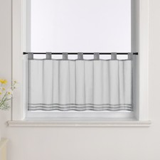 Einfarbig Scheibengardine mit