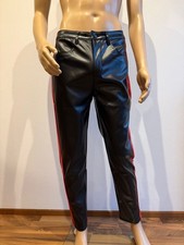 Herren Kunstleder Hose mit