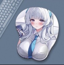 Anime girl silicone Mousepad