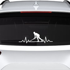 Herzschlag Aufkleber 55X19 cm