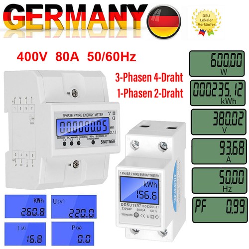 Lcd drehstromzähler - lcd,