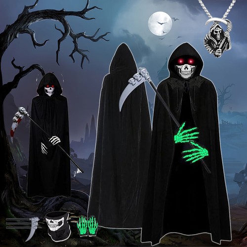 Halloween sensenmann kostümen - sensenmann,