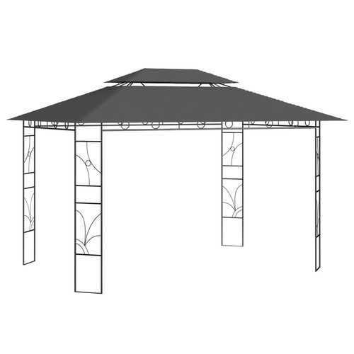 Pavillon 4x3x2 anthrazit - 4x3x2,7, m