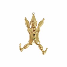 Clown Charm 14k Gelbgold