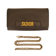 Dior J'Adior Clutch Schwarz Handtasche Schultertasche Jadior Kette Gold