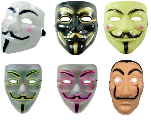 Halloween maske anonymous - halloween,