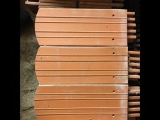 Dachziegel Bieberschwanz Rundschnitt naturrot neu aber schon länger gelagert