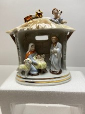 Graefenthal Porzellan  Weihnachtskrippe  Kerzenständer  gestempelt Nr. 7978