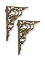 Ein Paar Wandhalterungen aus